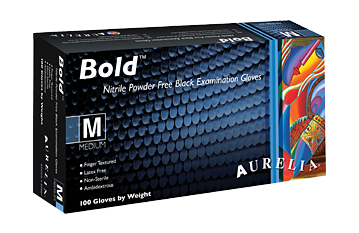GO0017 Aurelia Black Nitrile Gloves