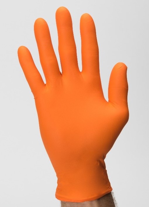 GO0019-Nitrile Glove-Orange